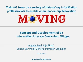 TraininG towards a society of data-saVvy inforMation  prOfessionals to enable open leadership