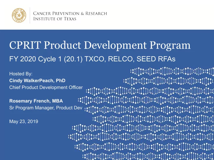 cprit product development program