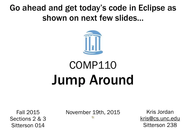 jump around