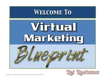 Welcome To  Virtual  Marke,ng  Experts  Virtual  Marke,ng  Blueprint  Concept