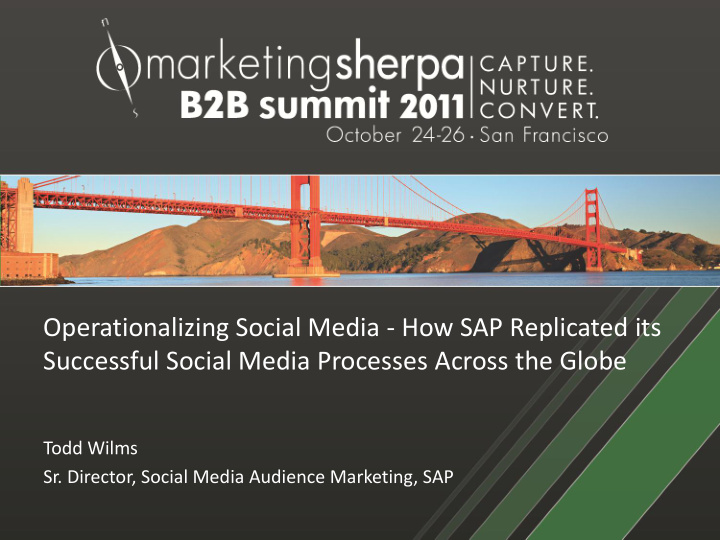 operationalizing social media how sap replicated its