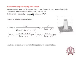 e x p [  ]  d x  '  e x p [  ]  d y  '      4  a t  (  t  ')  4  a t  (