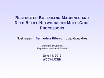 D EEP B ELIEF N ETWORKS (DBN S )  Deep belief nets are probabilistic generative models that are