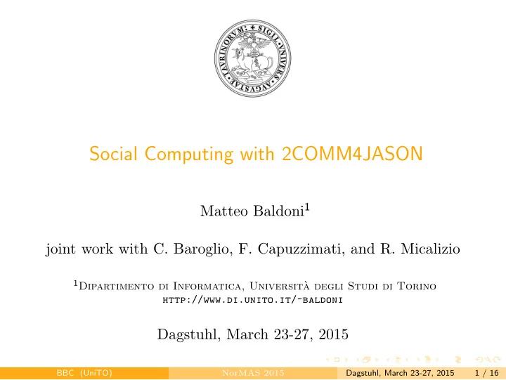 social computing with 2comm4jason