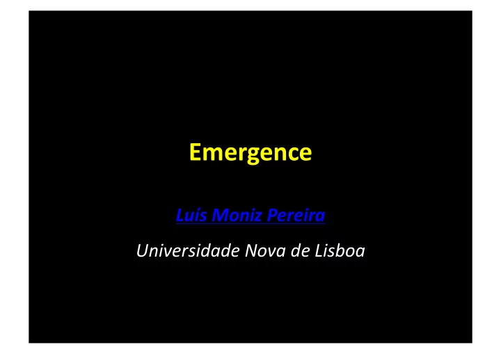 emergence