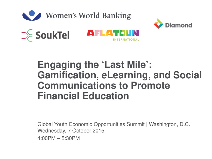 engaging the last mile gamification elearning and social