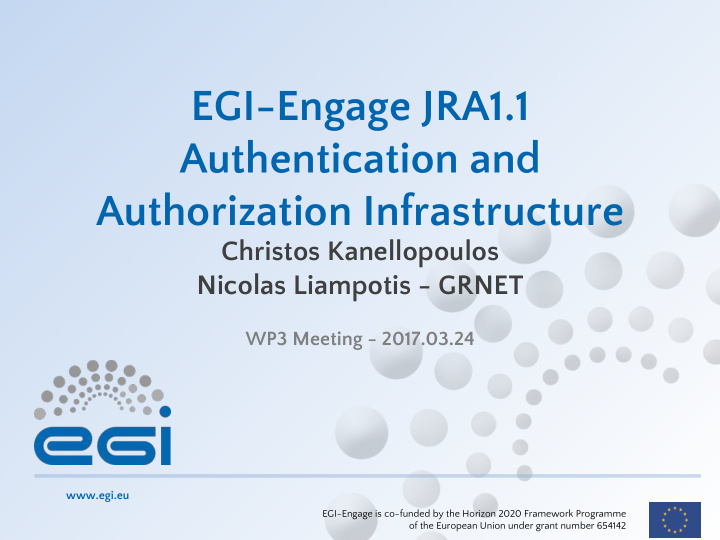 egi engage jra1 1 authentication and authorization