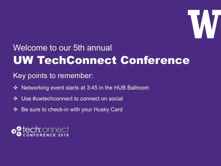 uw techconnect conference