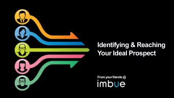 Identifying &amp; Reaching  Your Ideal Prospect  From your friends @  Heres a question  for