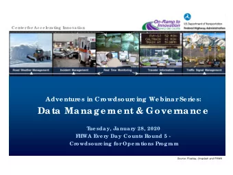 Data Manage me nt &amp; Gove r  nanc e  T  ue sday, Januar  y 28, 2020  F  HWA E  ve r  y Day