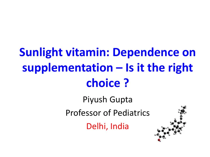 supplementation is it the right