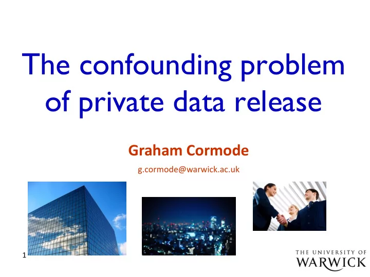 the confounding problem