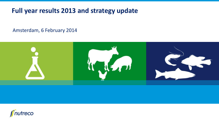 full year results 2013 and strategy update