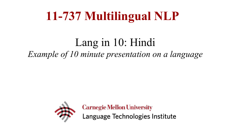 11 737 multilingual nlp