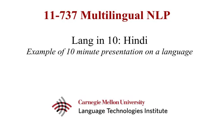 11 737 multilingual nlp