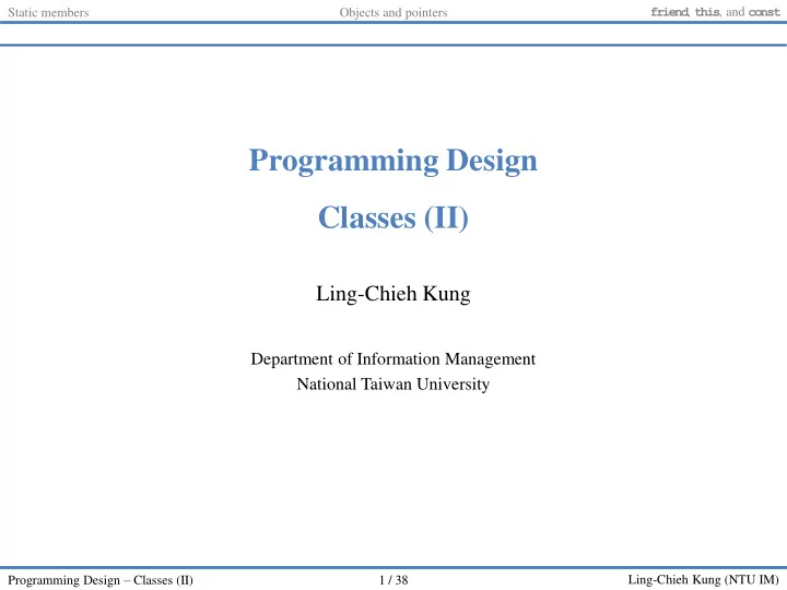 classes ii