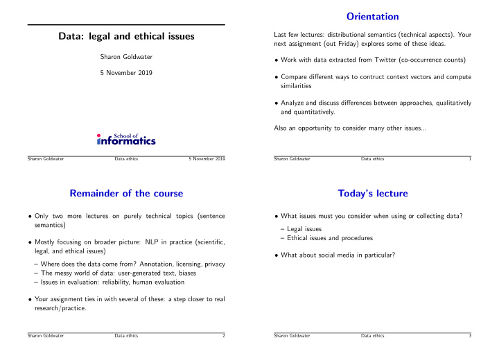 orientation data legal and ethical issues