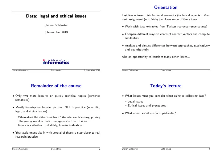 orientation data legal and ethical issues