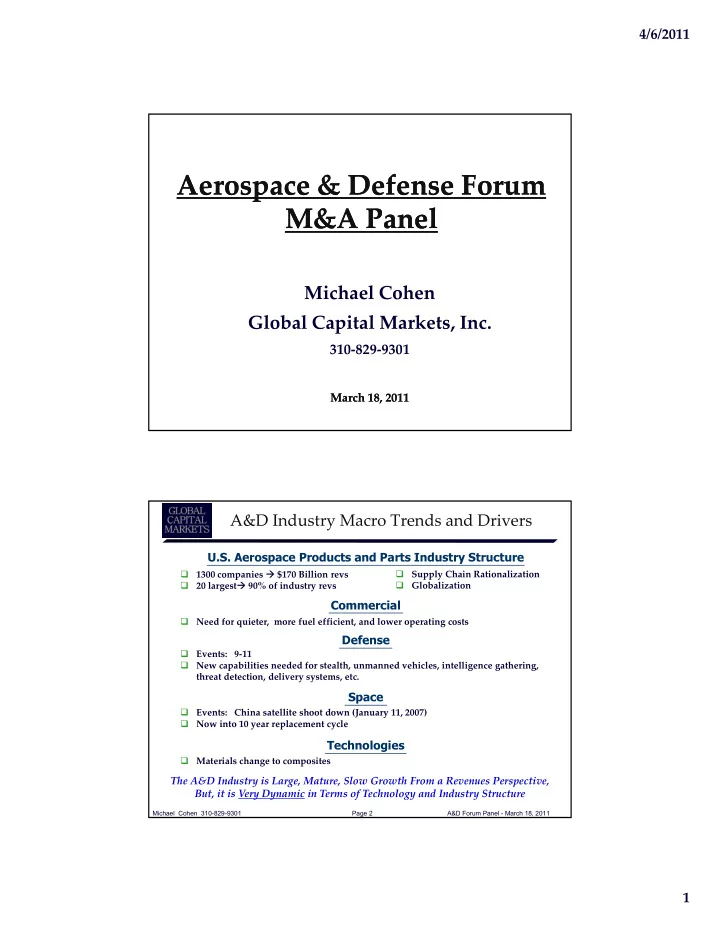 aerospace defense forum aerospace defense forum m a panel