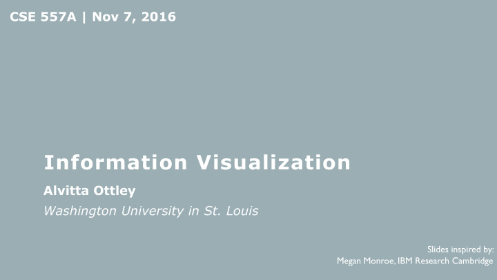 information visualization