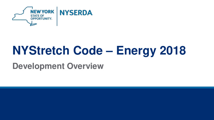 nystretch code energy 2018