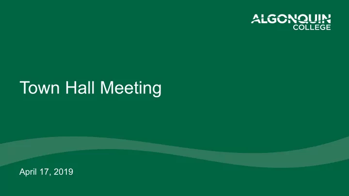 town hall meeting