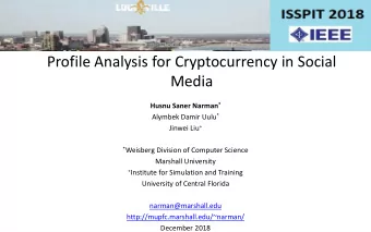 Media Husnu Saner Narman * Alymbek Damir Uulu * Jinwei Liu + * Weisberg Division of Computer