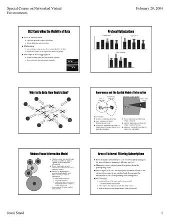6.2 Controlling the Visibility of Data  6.2 Controlling  the Visibility of Data  Protocol