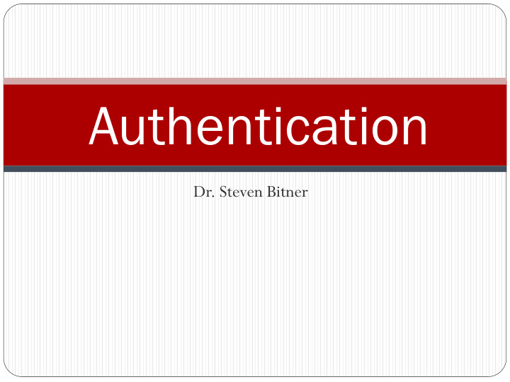 authentication