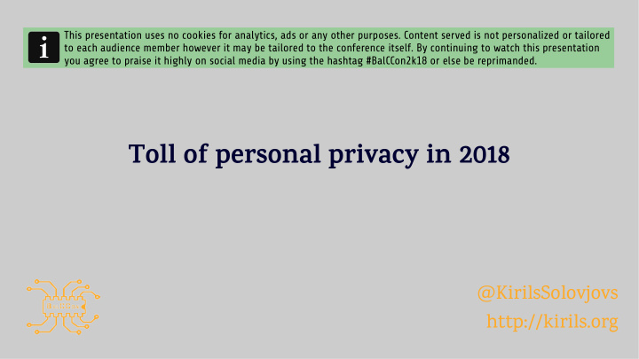 toll of personal privacy in 2018
