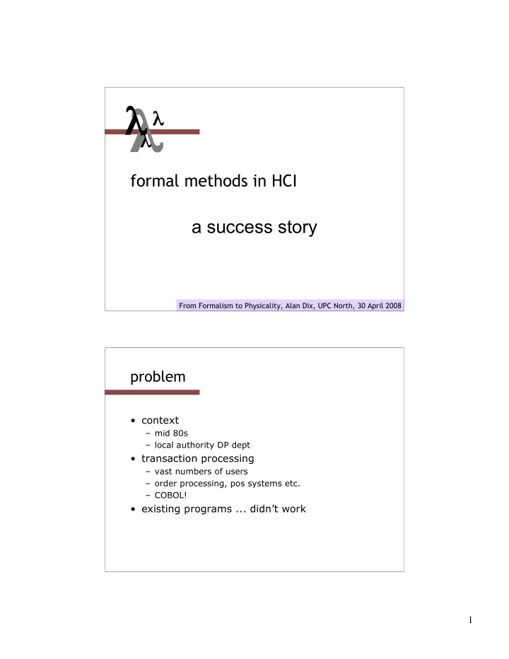 formal methods in hci a success story from formalism to