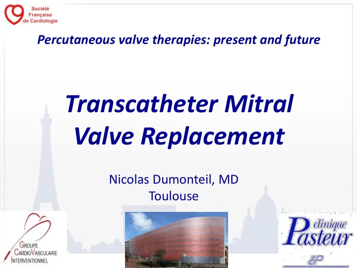 transcatheter mitral valve replacement
