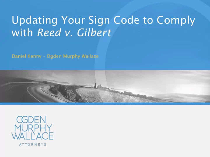 with reed v gilbert