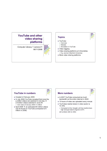 YouTube and other  Topics  video sharing  YouTube  platforms  Overview  Website  Computer