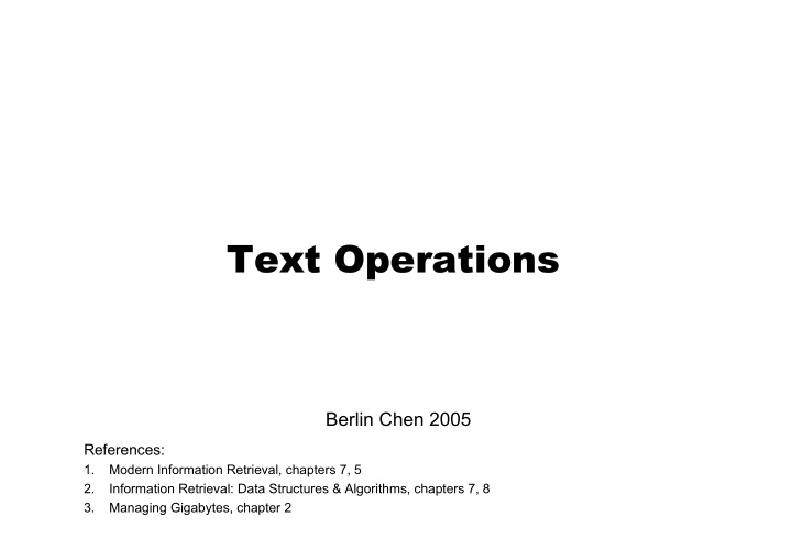 text operations text operations