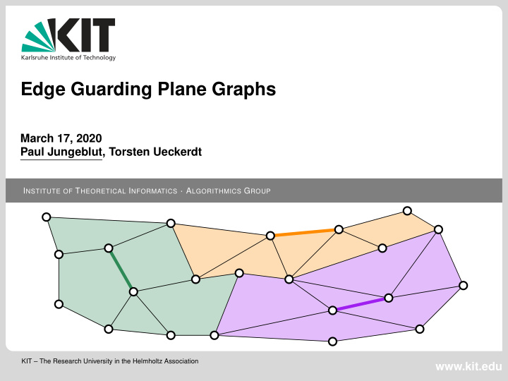 edge guarding plane graphs