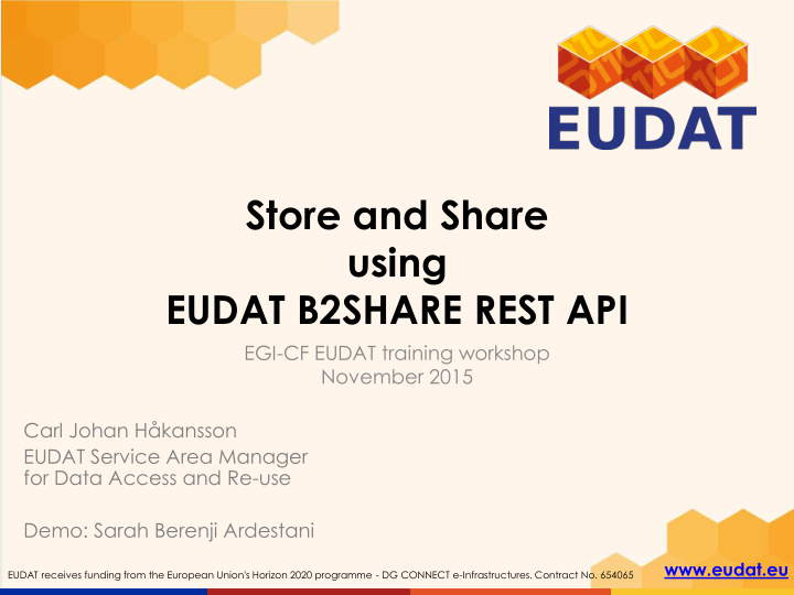 store and share using eudat b2share rest api