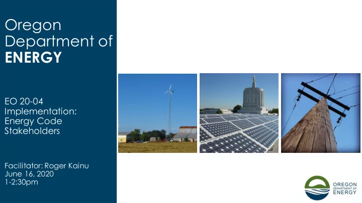 oregon department of energy