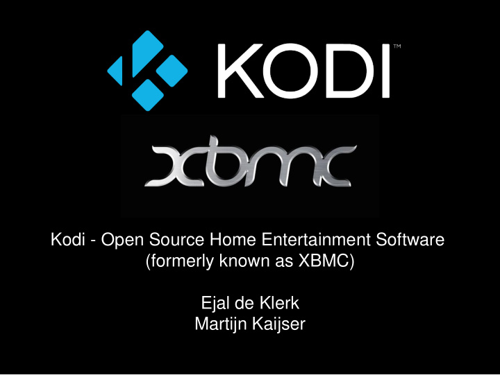 kodi open source home entertainment software formerly