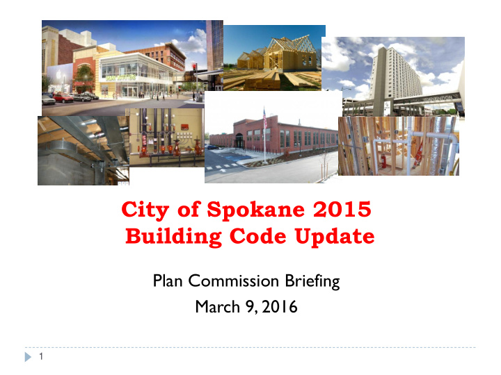 city of spokane 2015 building code update