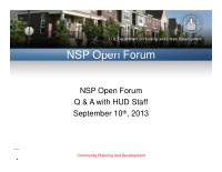 nsp o nsp open forum pen forum