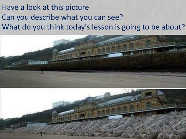 what do you think today s lesson is going to be about