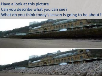 What do you think today's lesson is going to be about?  What is happening here?  How does this link