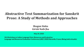 May 24, 2020  5th Workshop on Indian Language Data: Resources and Evaluation  Language and