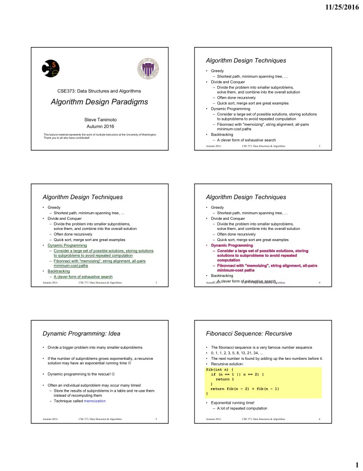 algorithm design paradigms