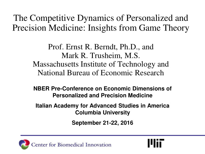 the competitive dynamics of personalized and