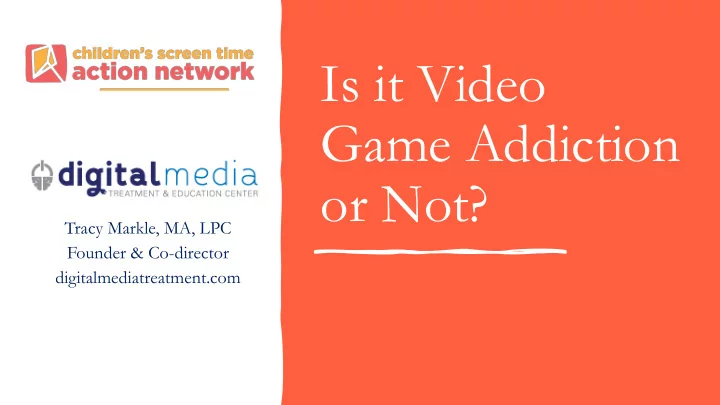 is it video game addiction or not
