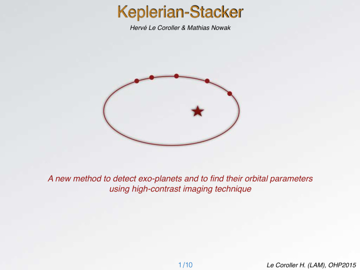 keplerian stacker