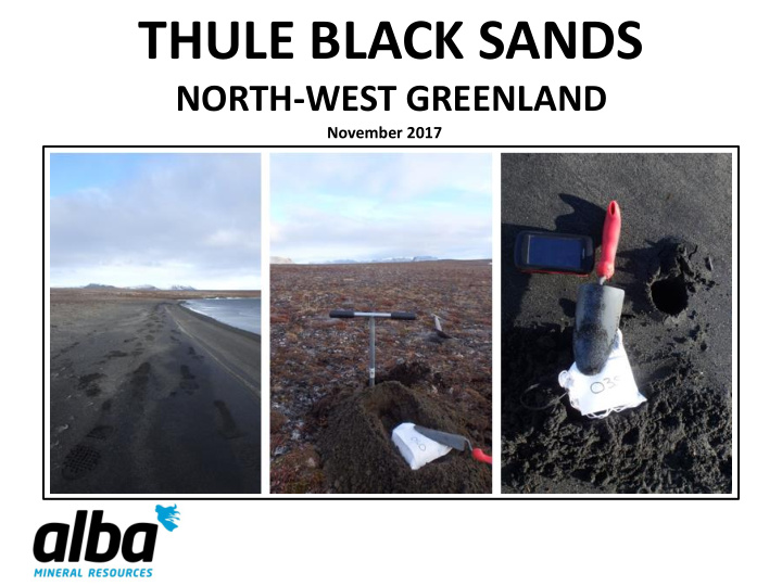 thule black sands