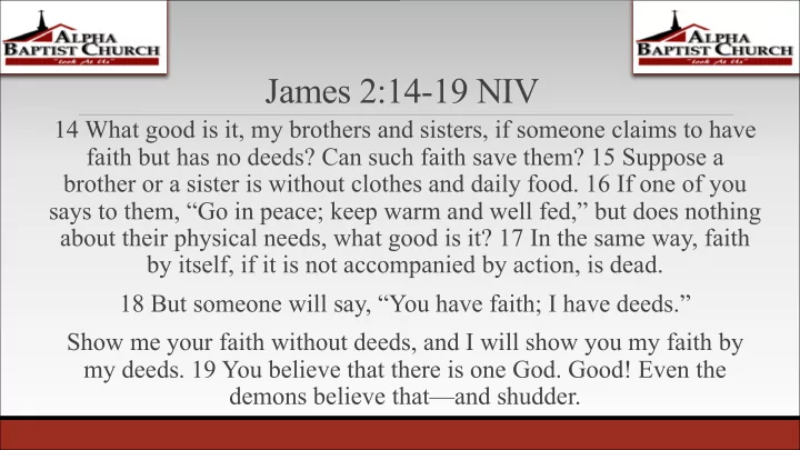 james 2 14 19 niv